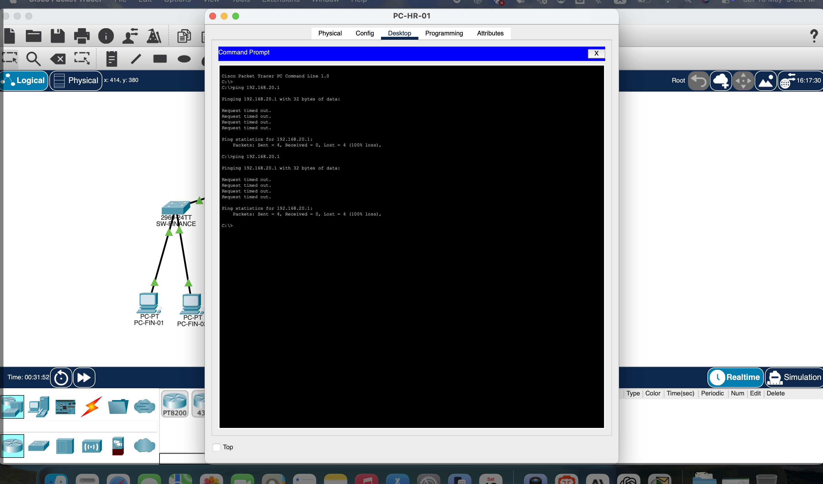 Packet Tracer topology build screenshot 03
