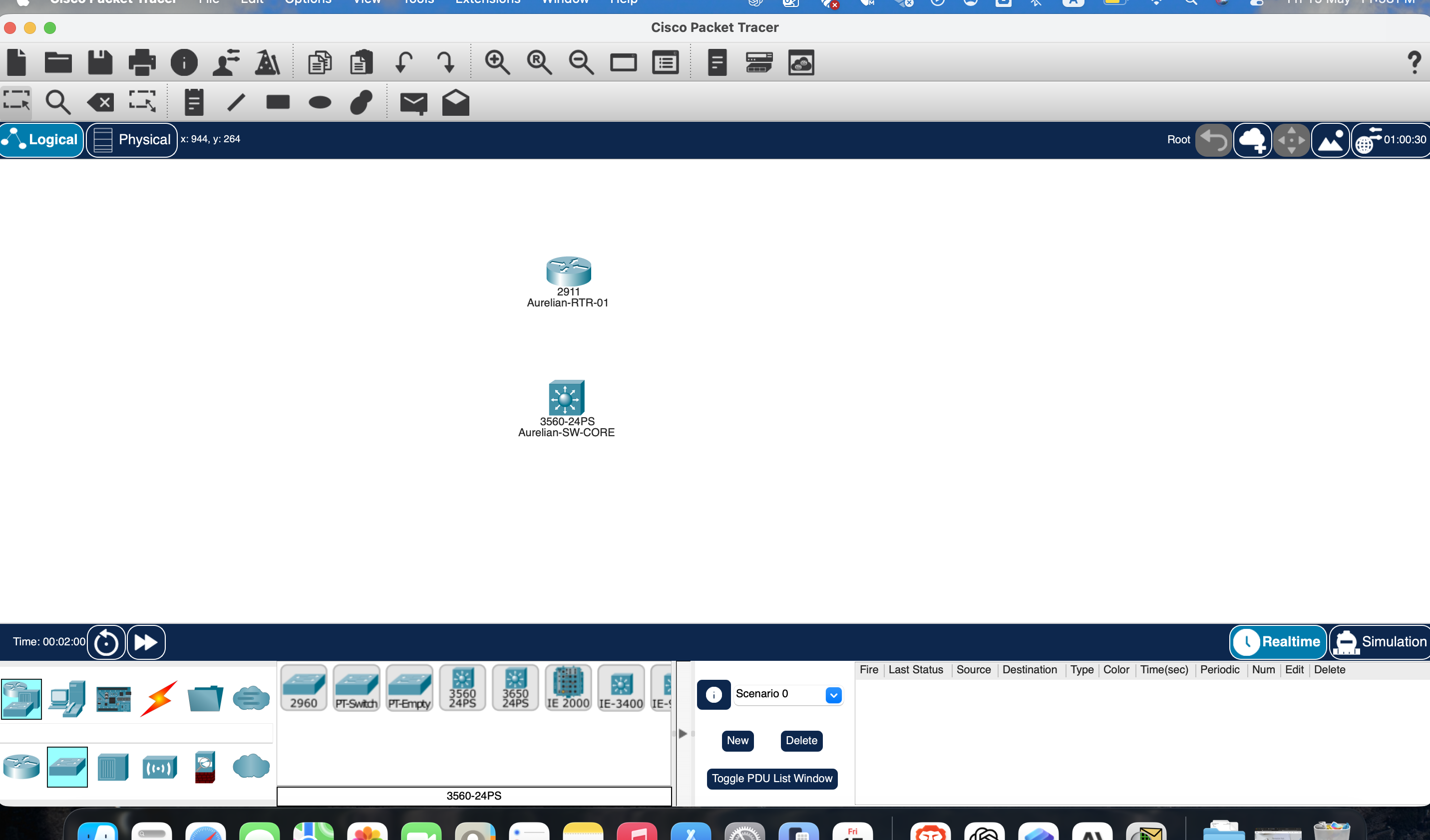 Packet Tracer topology build screenshot 04