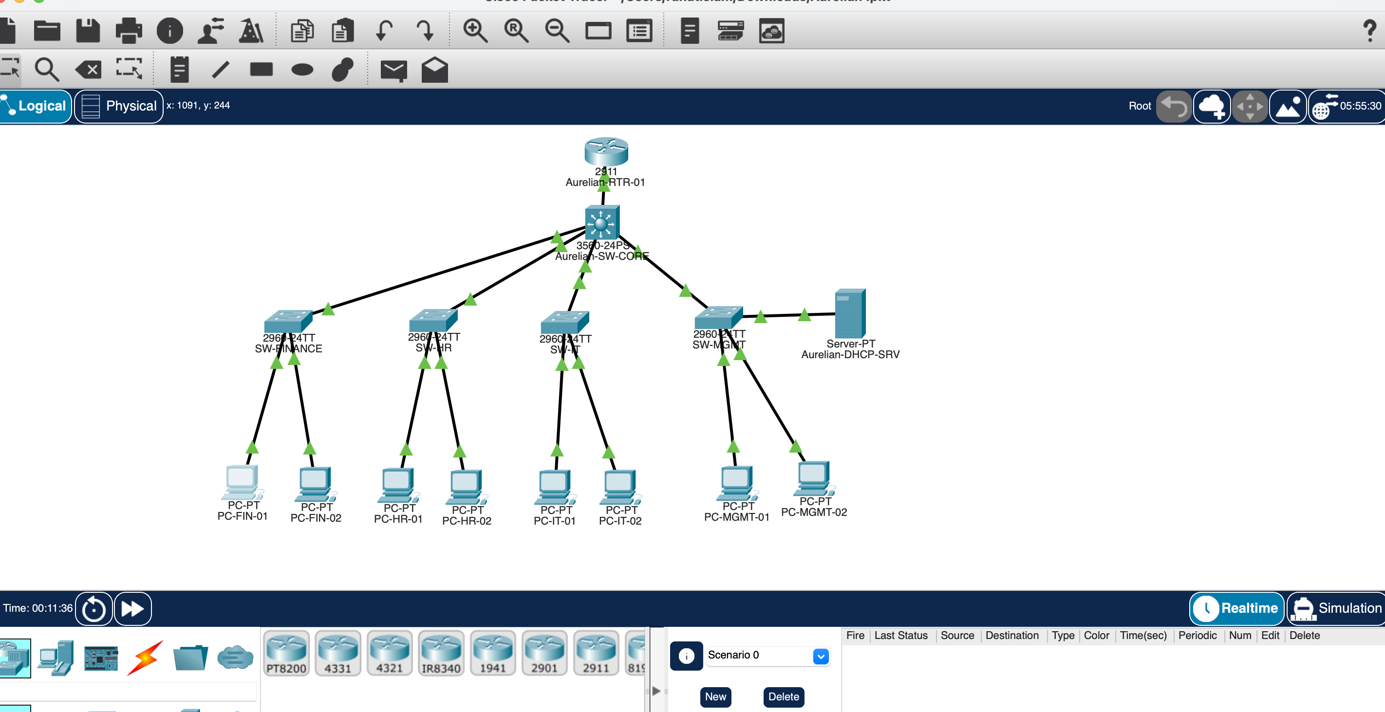 Packet Tracer CLI validation screenshot 13