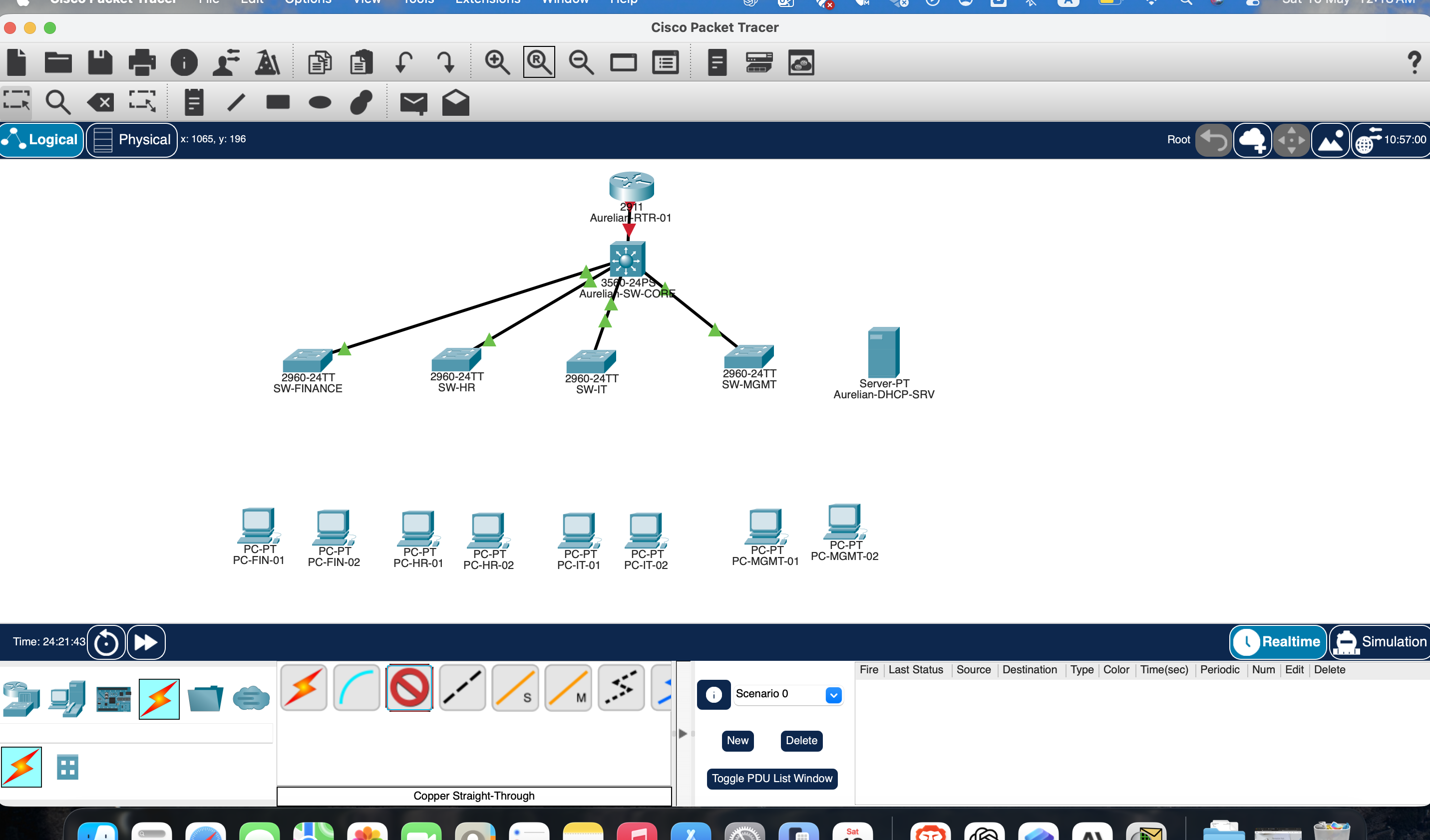 Packet Tracer CLI validation screenshot 14