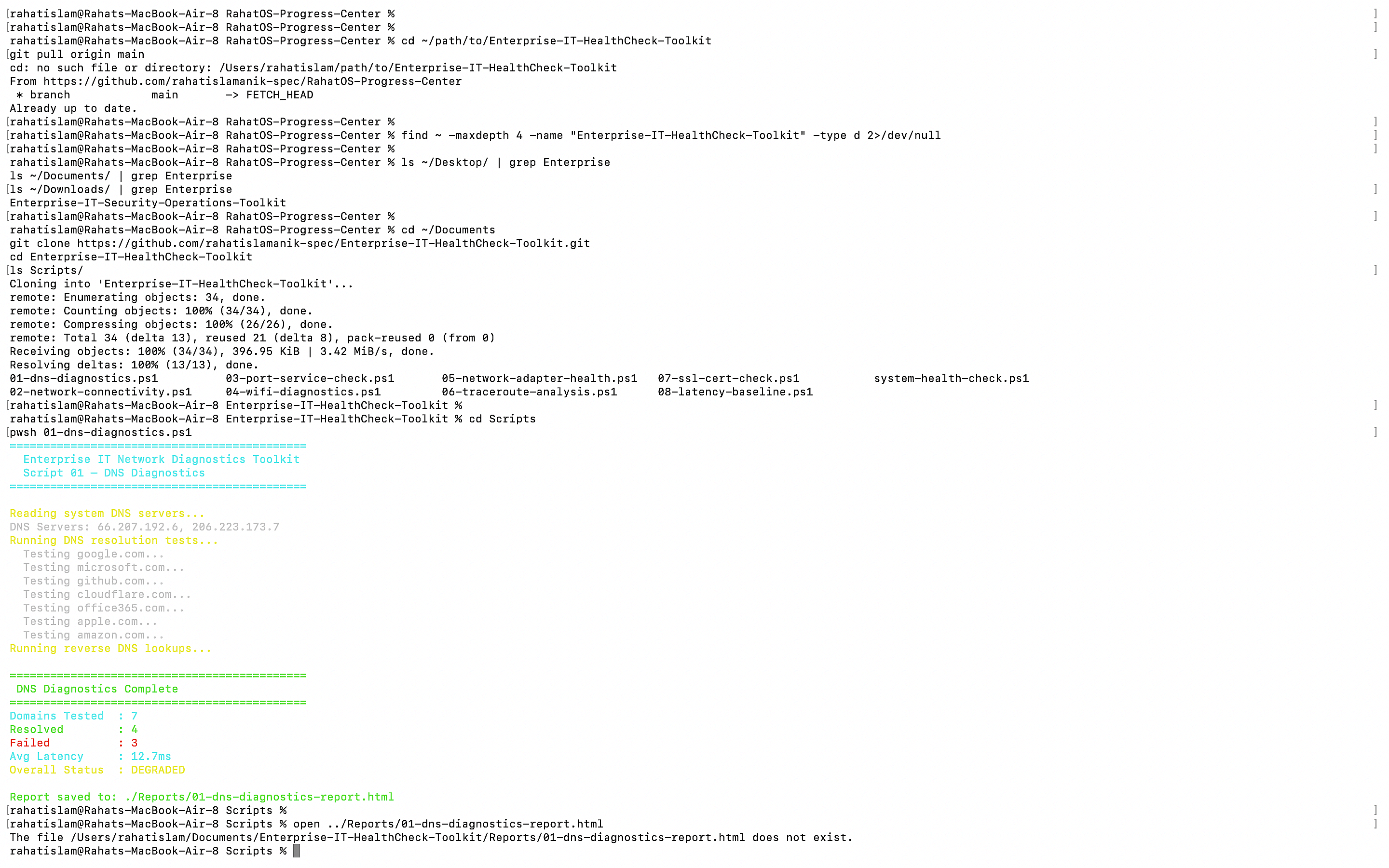 PowerShell Running