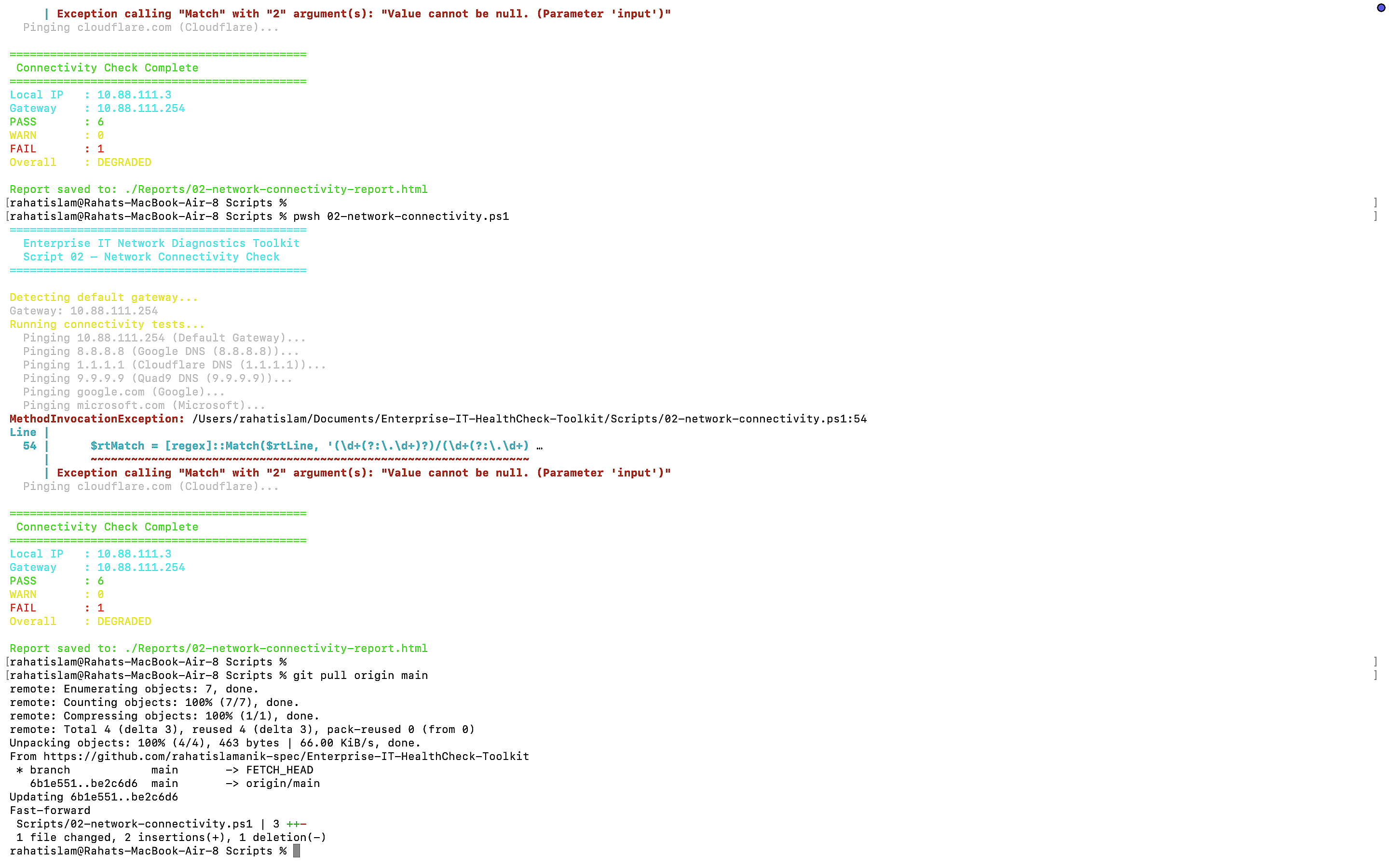 HTML Report