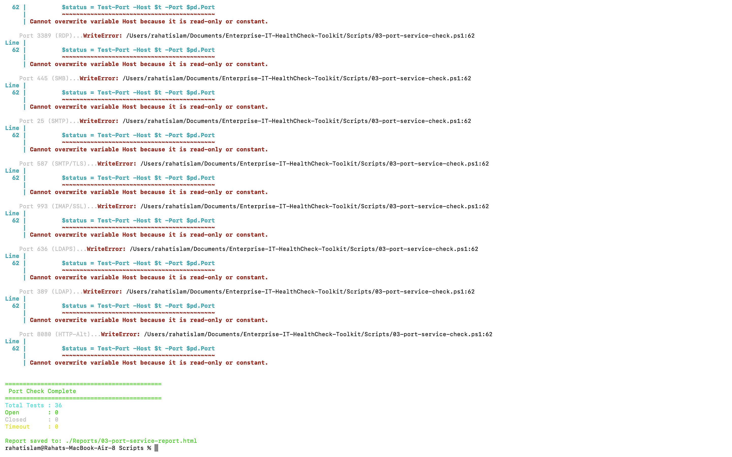 Rogue Device Detection