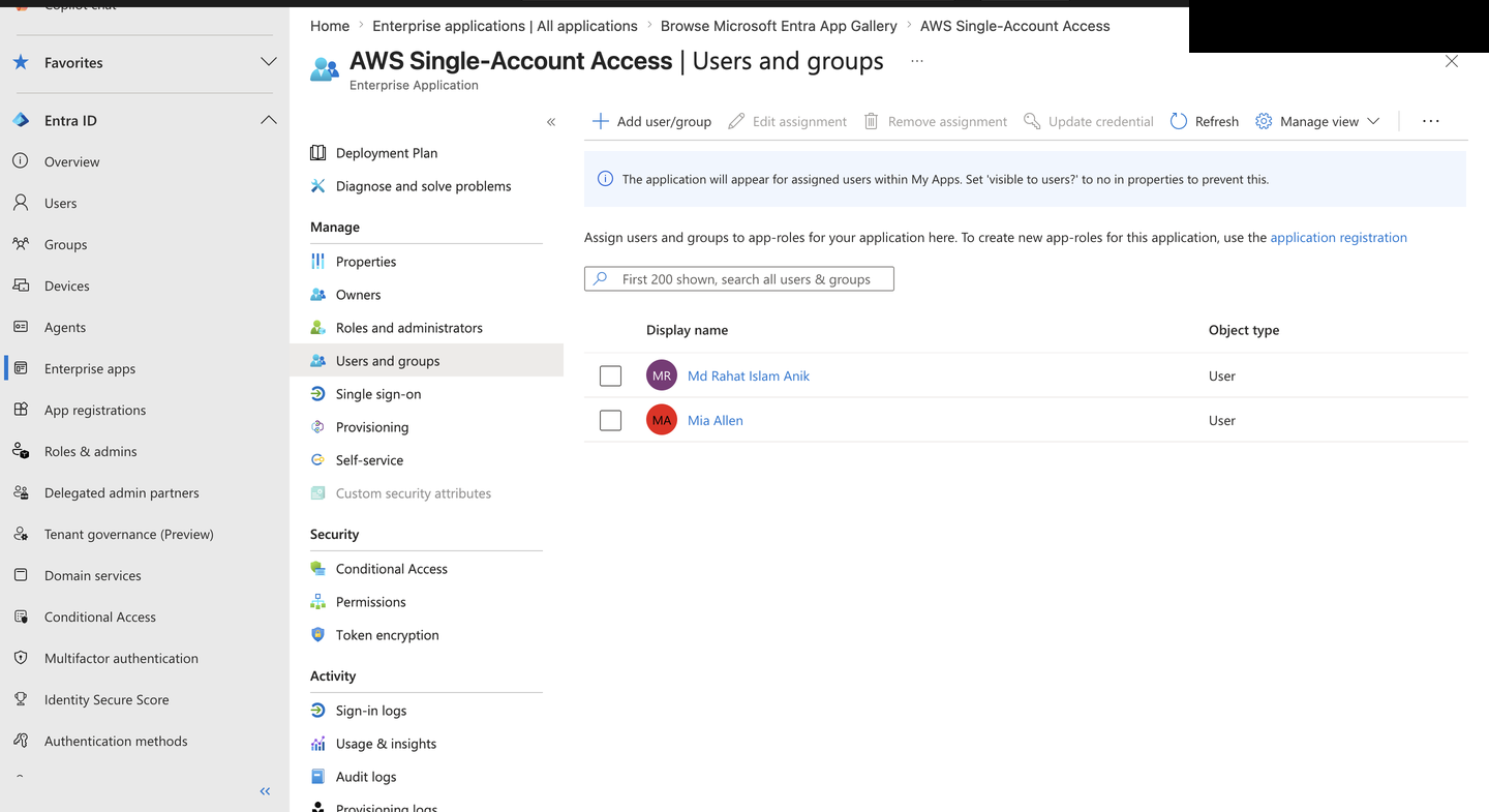 Step 5 · Users and groups