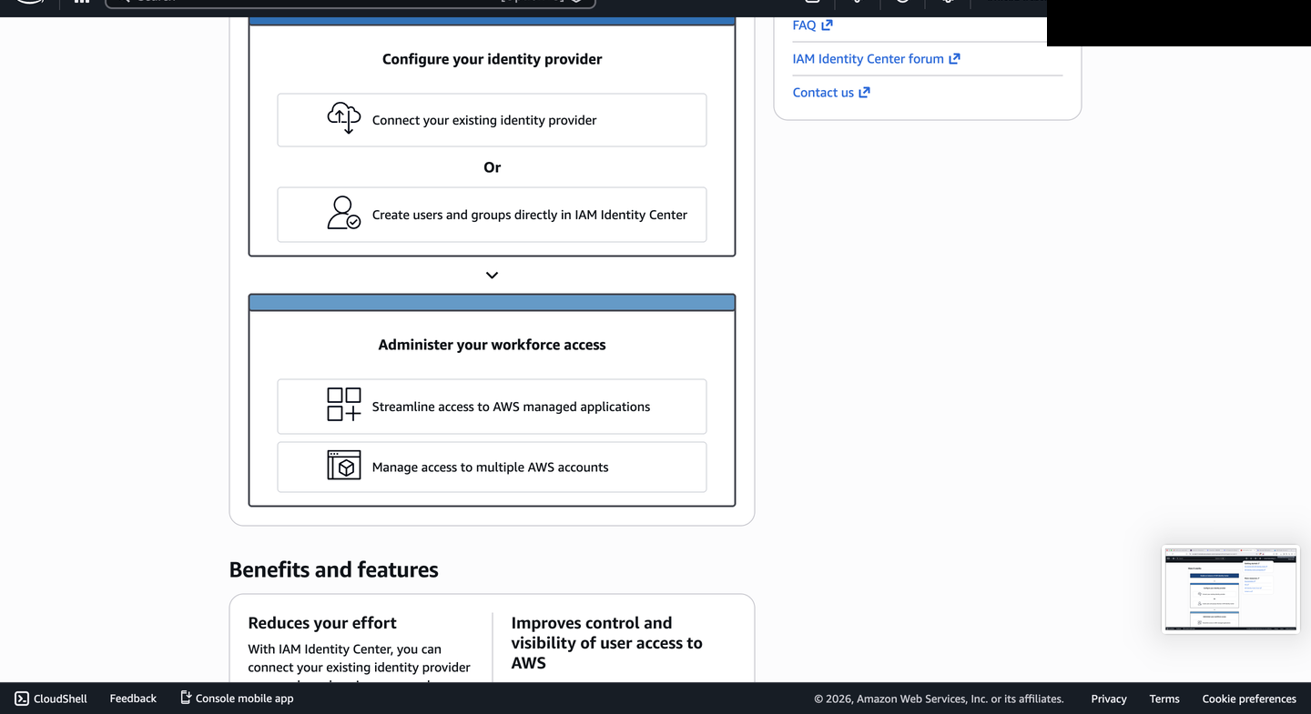 Step 8 · IAM Identity Center guidance