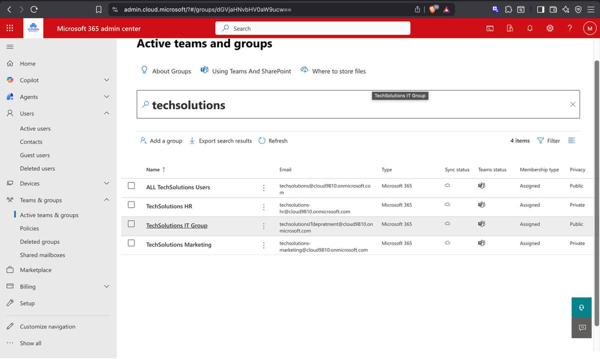 HR SharePoint site — Full Control for Owners, Edit for Members, access denied for others