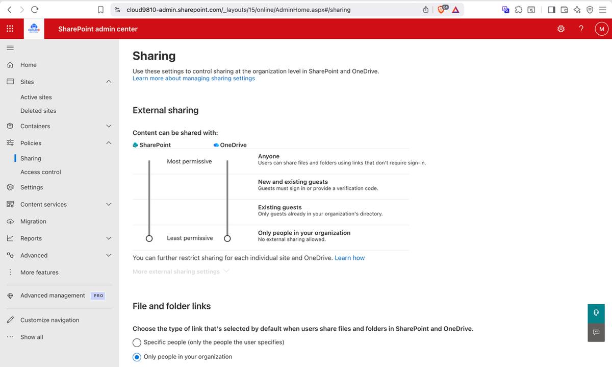 HR Documents Library — versioning settings with content approval enabled