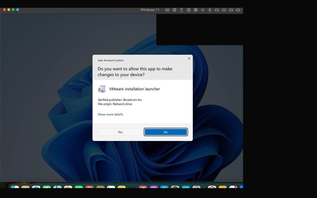 Windows 11 installation progress — setup copying files
