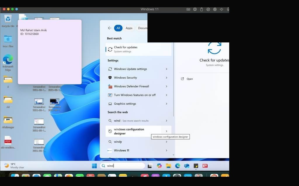 Windows Configuration Designer open — starting a new provisioning package