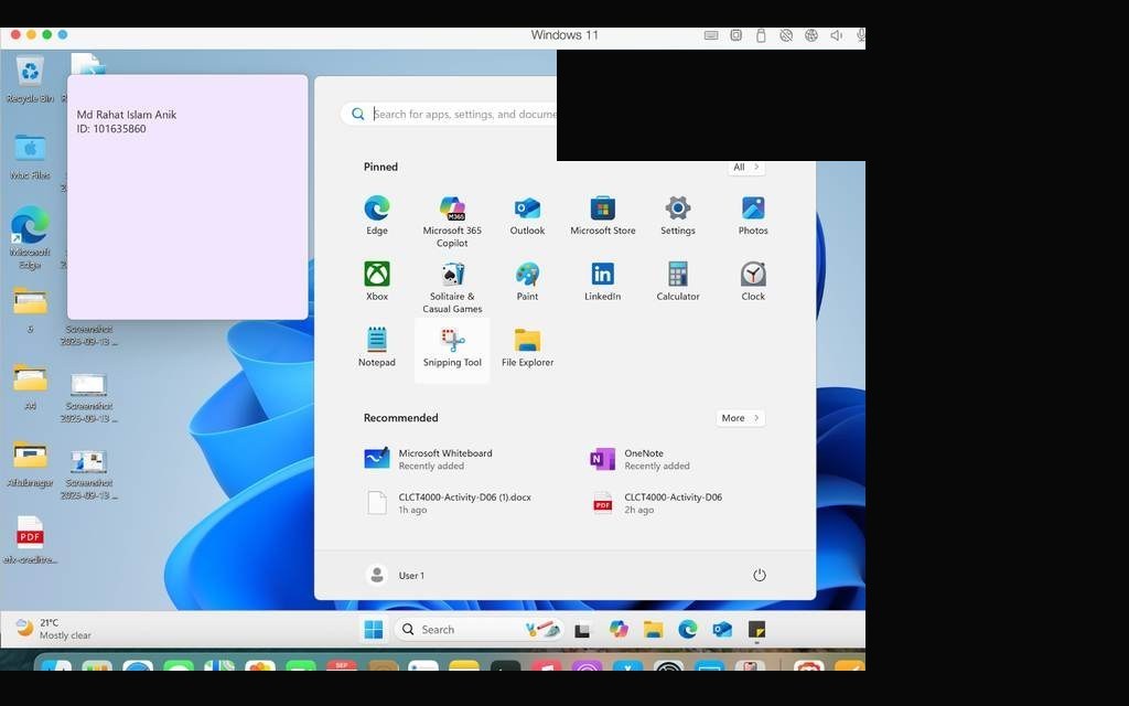 Start menu open — Microsoft News app located for pinning