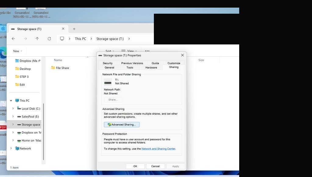 Read/Write permissions assigned to second user