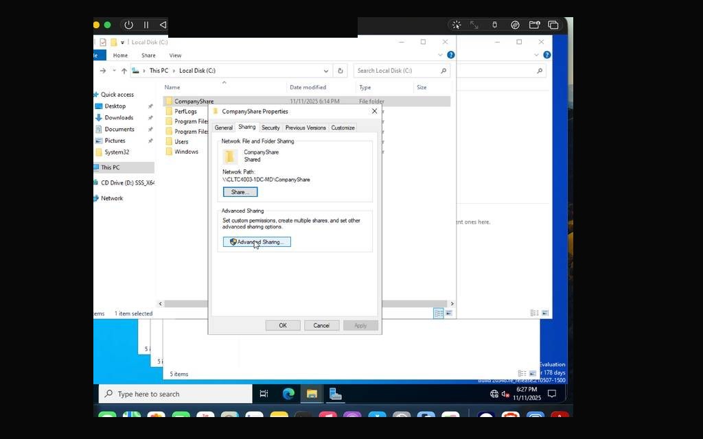 UTM VM configuration evidence with identifiers redacted