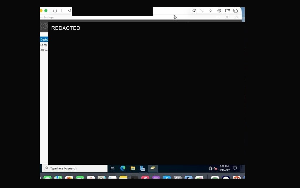 ADUC open — default domain container lab.local