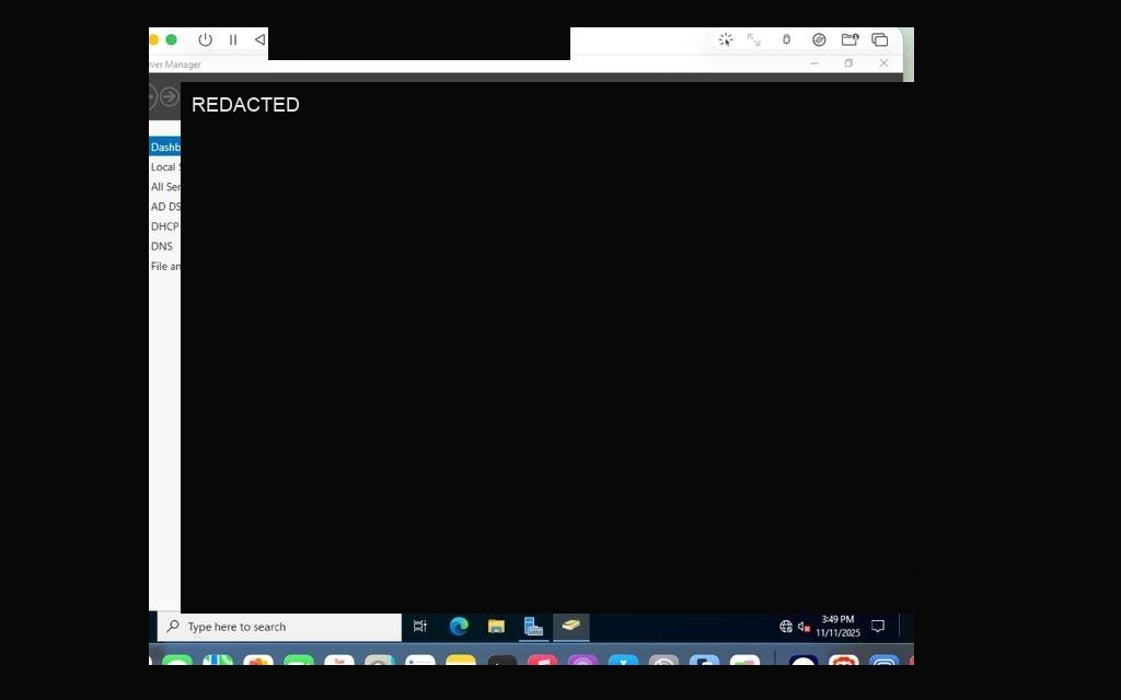 New user creation — lab user account in Montreal OU